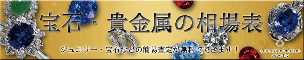 宝石・貴金属の相場表-ジュエリー・宝石などの簡易査定が無料でできます!